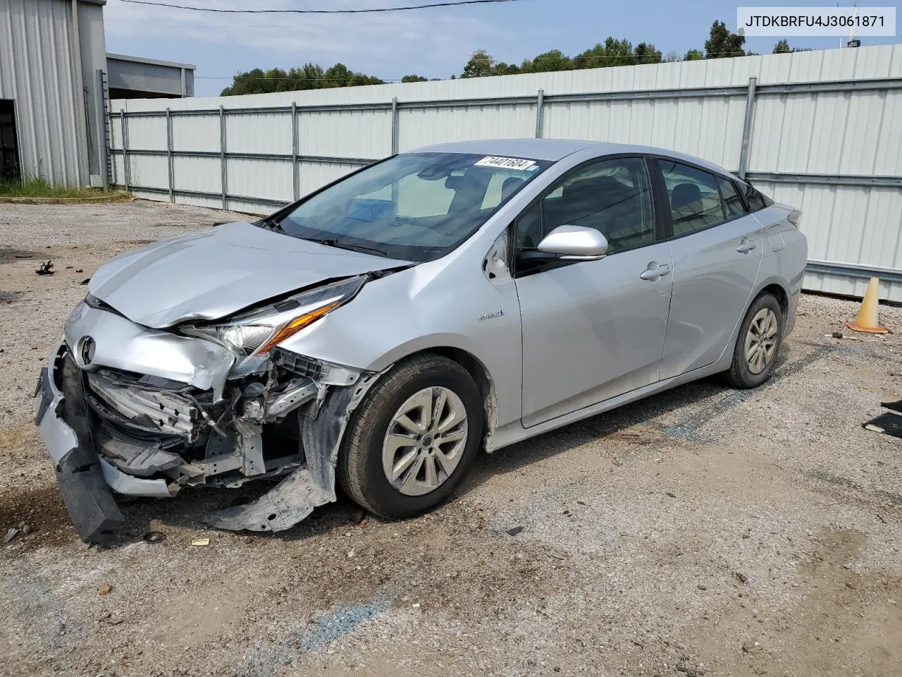 2018 Toyota Prius VIN: JTDKBRFU4J3061871 Lot: 74401604