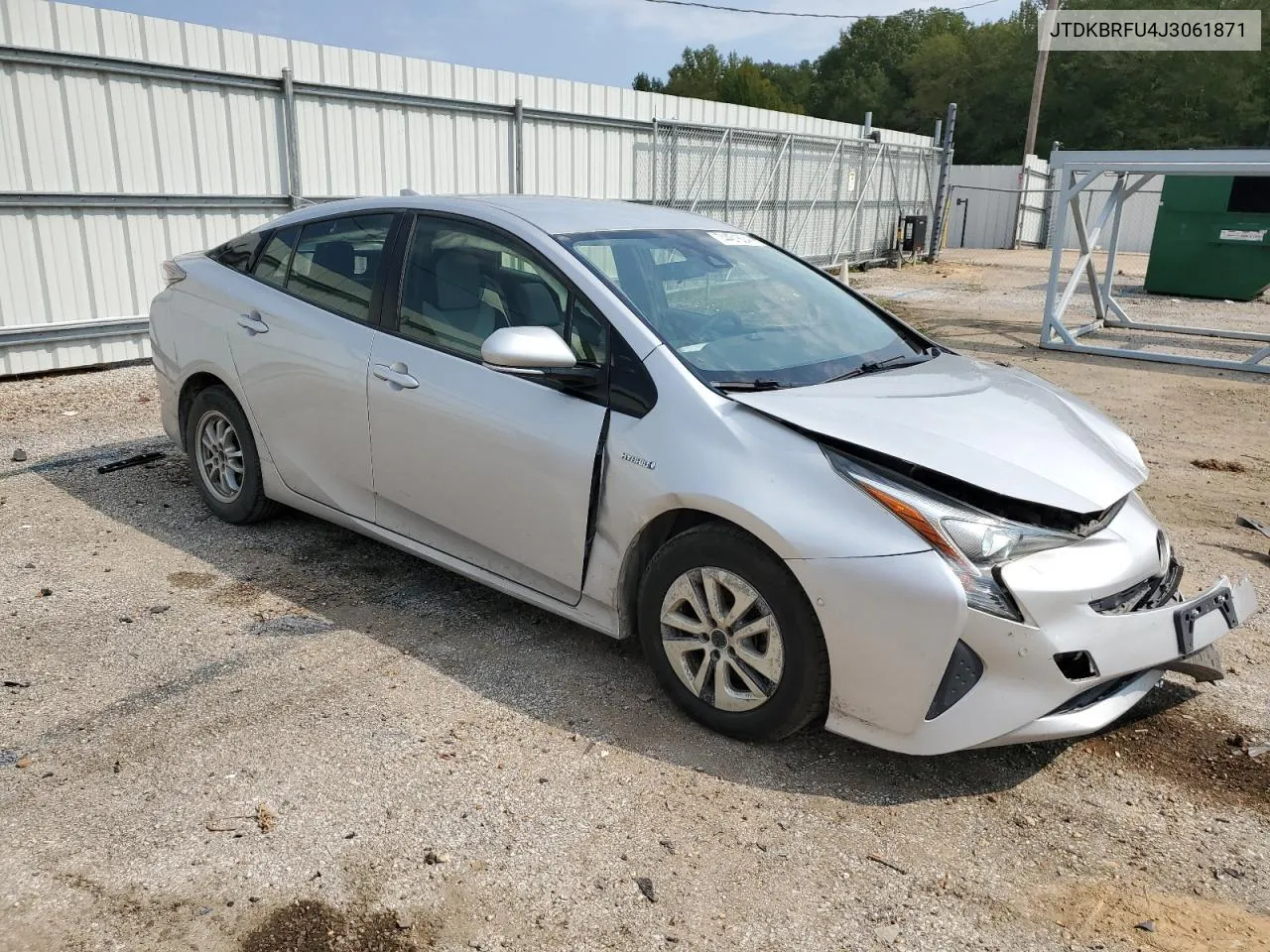 2018 Toyota Prius VIN: JTDKBRFU4J3061871 Lot: 74401604