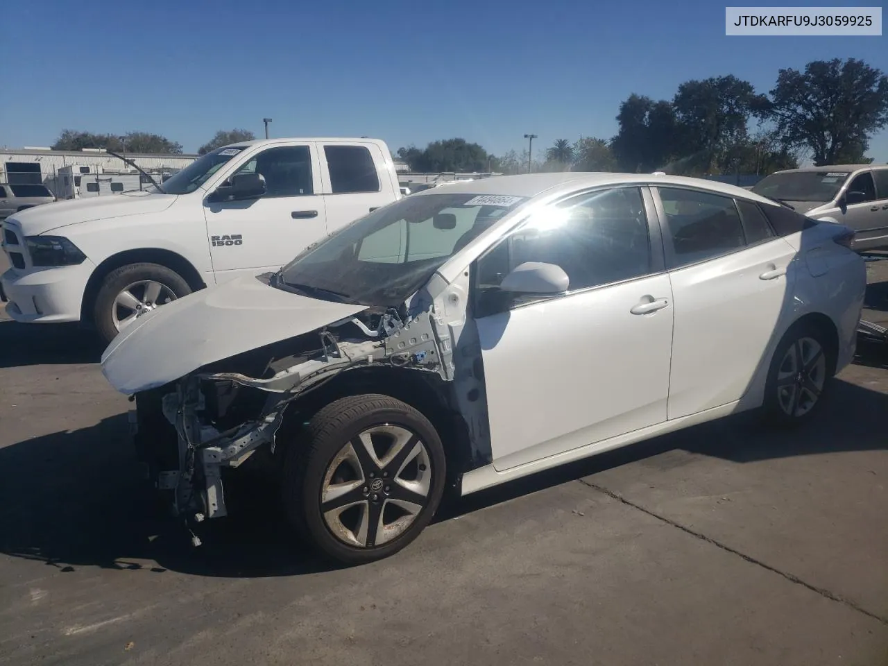 2018 Toyota Prius VIN: JTDKARFU9J3059925 Lot: 74494664