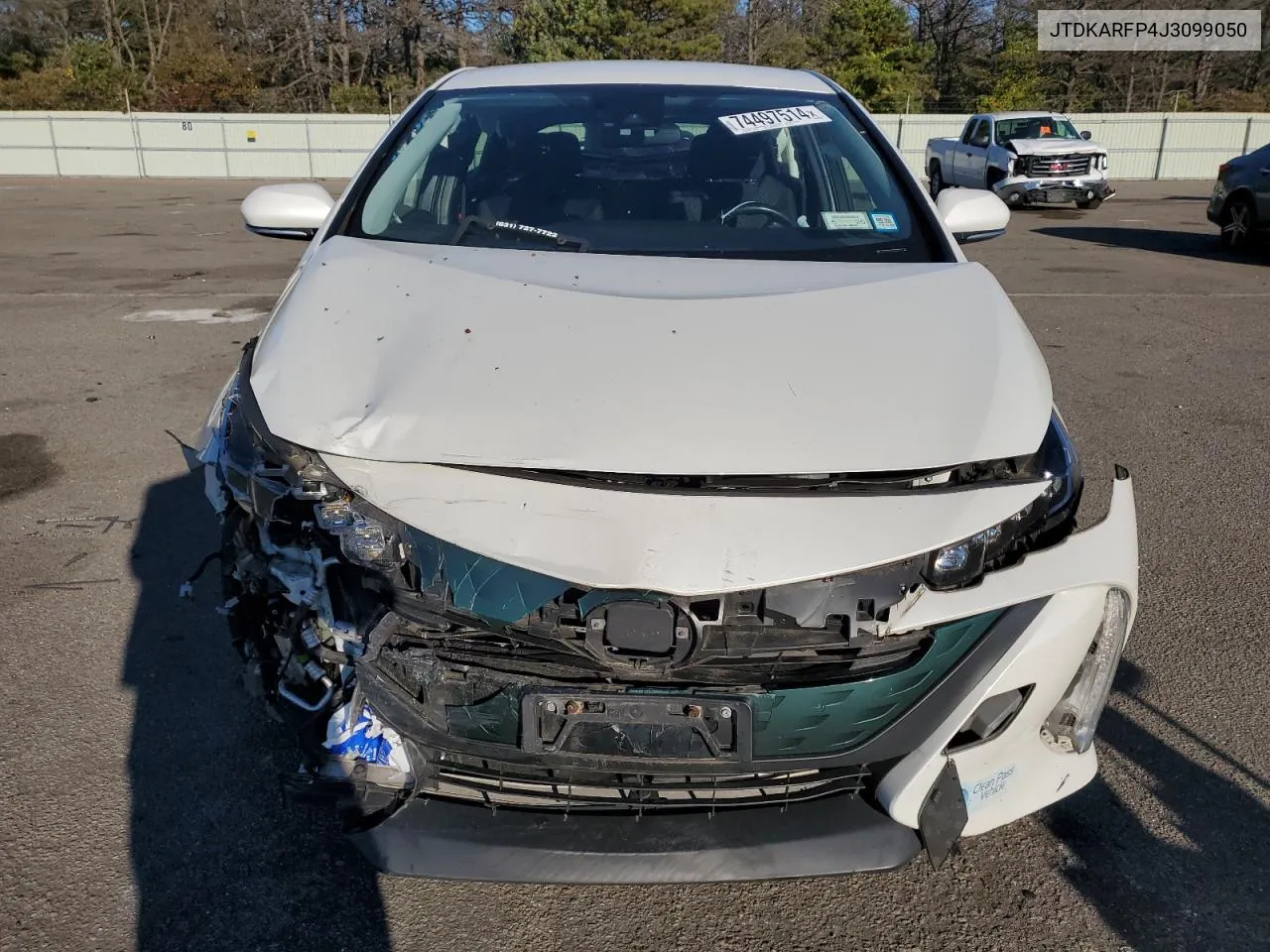 2018 Toyota Prius Prime VIN: JTDKARFP4J3099050 Lot: 74497514