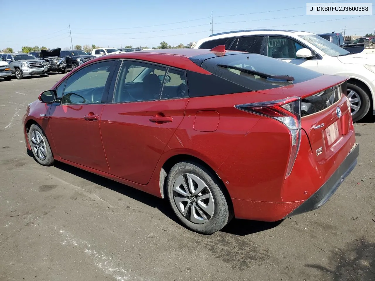 2018 Toyota Prius VIN: JTDKBRFU2J3600388 Lot: 74599684