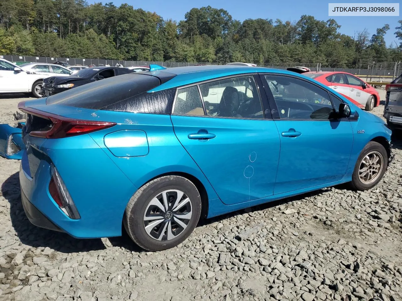 2018 Toyota Prius Prime VIN: JTDKARFP3J3098066 Lot: 74654034