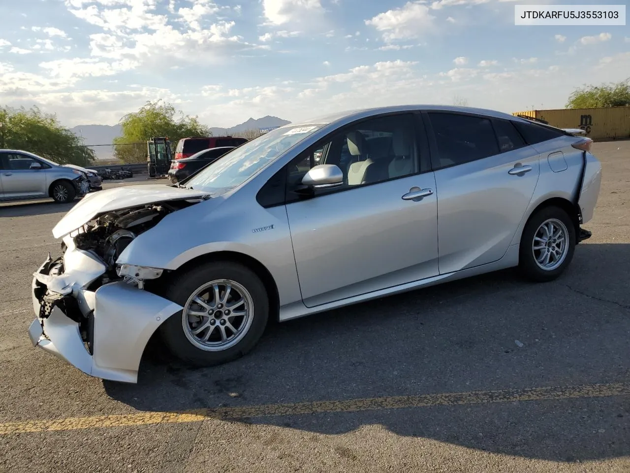 2018 Toyota Prius VIN: JTDKARFU5J3553103 Lot: 74825344