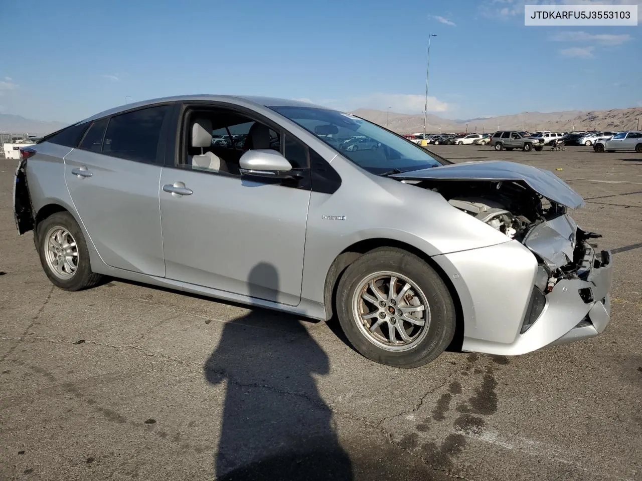 2018 Toyota Prius VIN: JTDKARFU5J3553103 Lot: 74825344