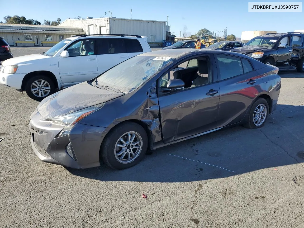 2018 Toyota Prius VIN: JTDKBRFUXJ3590757 Lot: 74838044