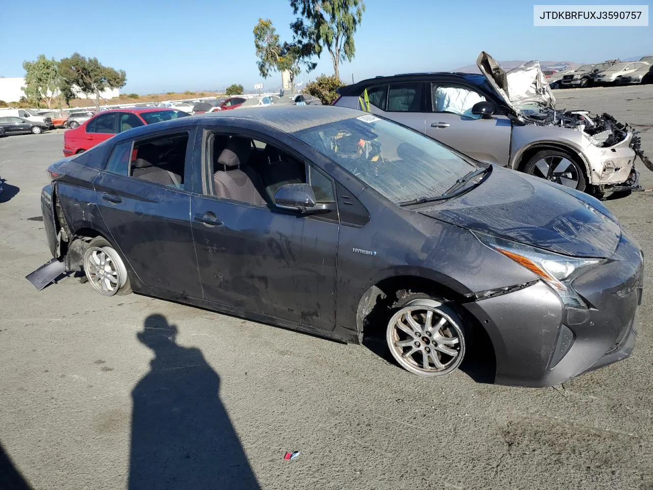 2018 Toyota Prius VIN: JTDKBRFUXJ3590757 Lot: 74838044