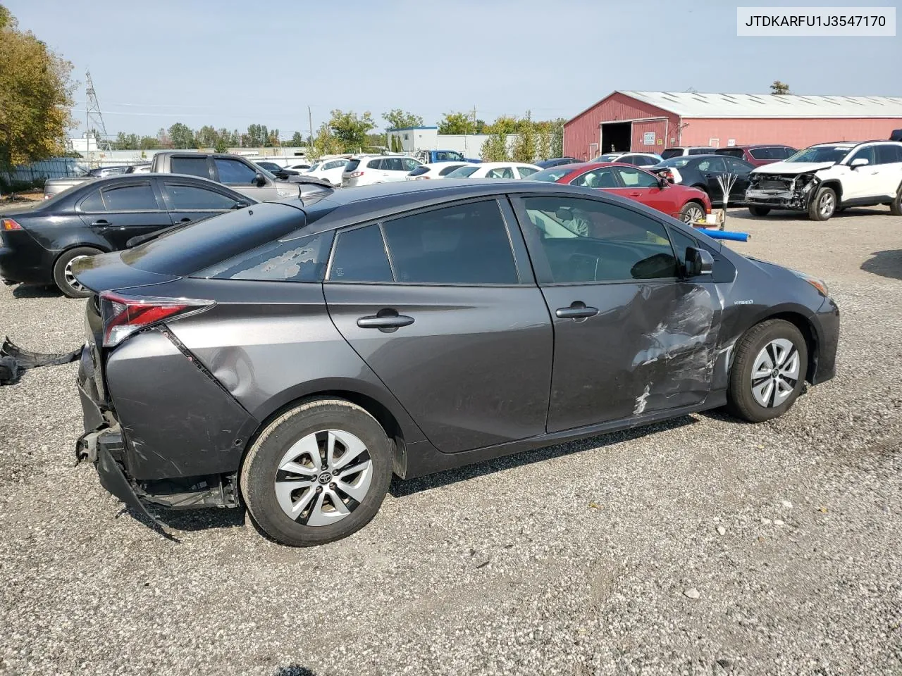 2018 Toyota Prius VIN: JTDKARFU1J3547170 Lot: 74849214