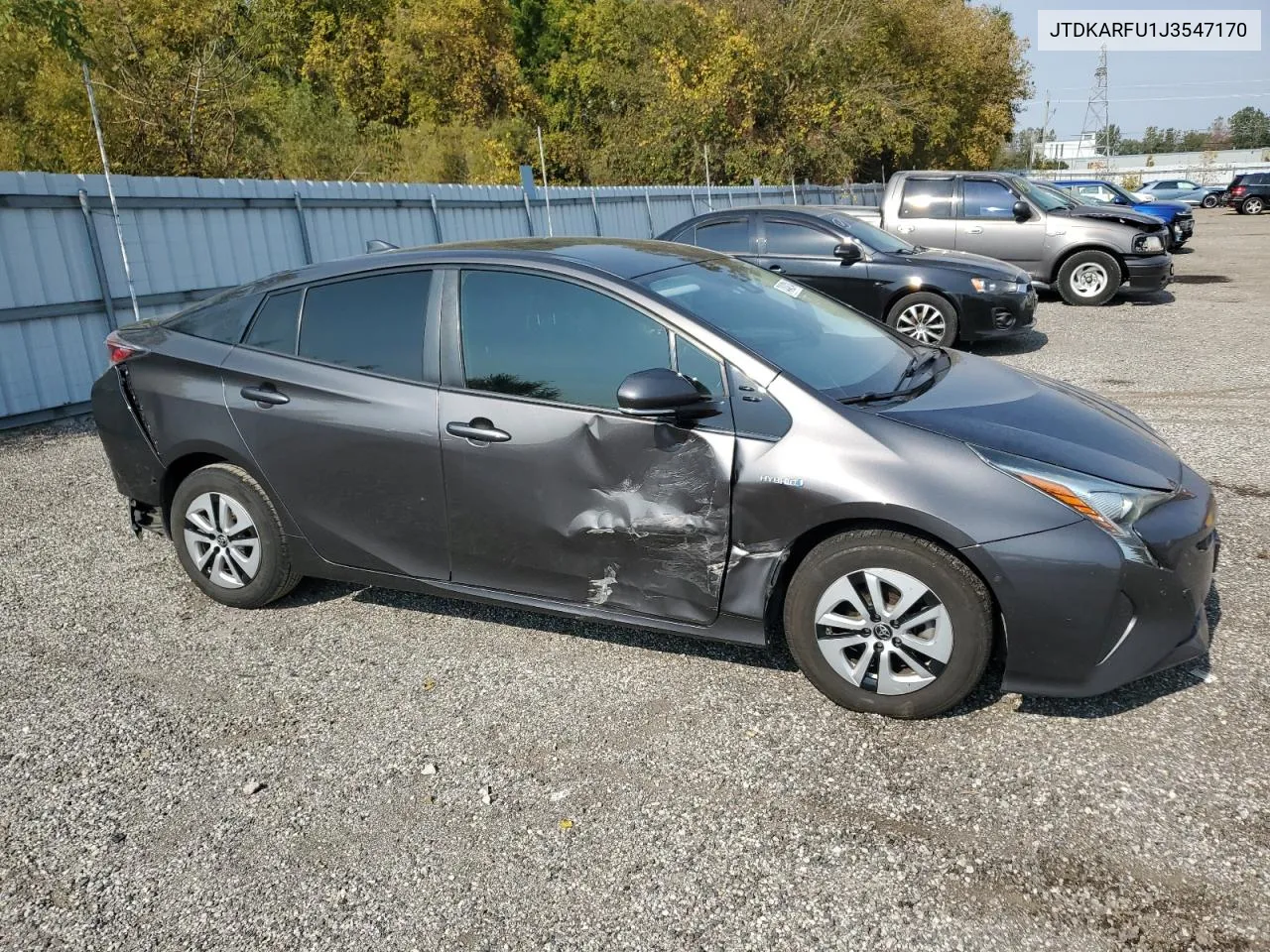 2018 Toyota Prius VIN: JTDKARFU1J3547170 Lot: 74849214