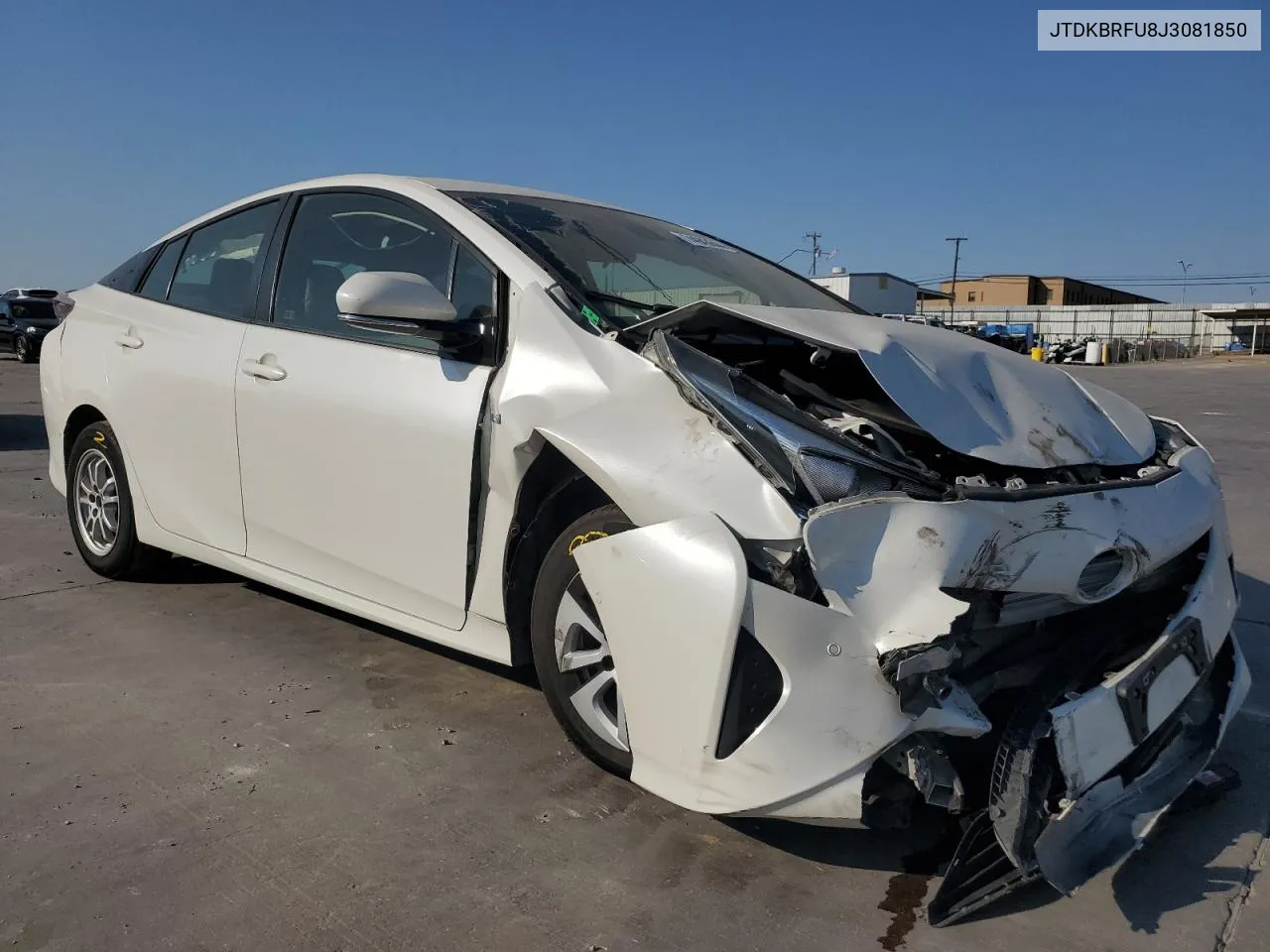 2018 Toyota Prius VIN: JTDKBRFU8J3081850 Lot: 74943644