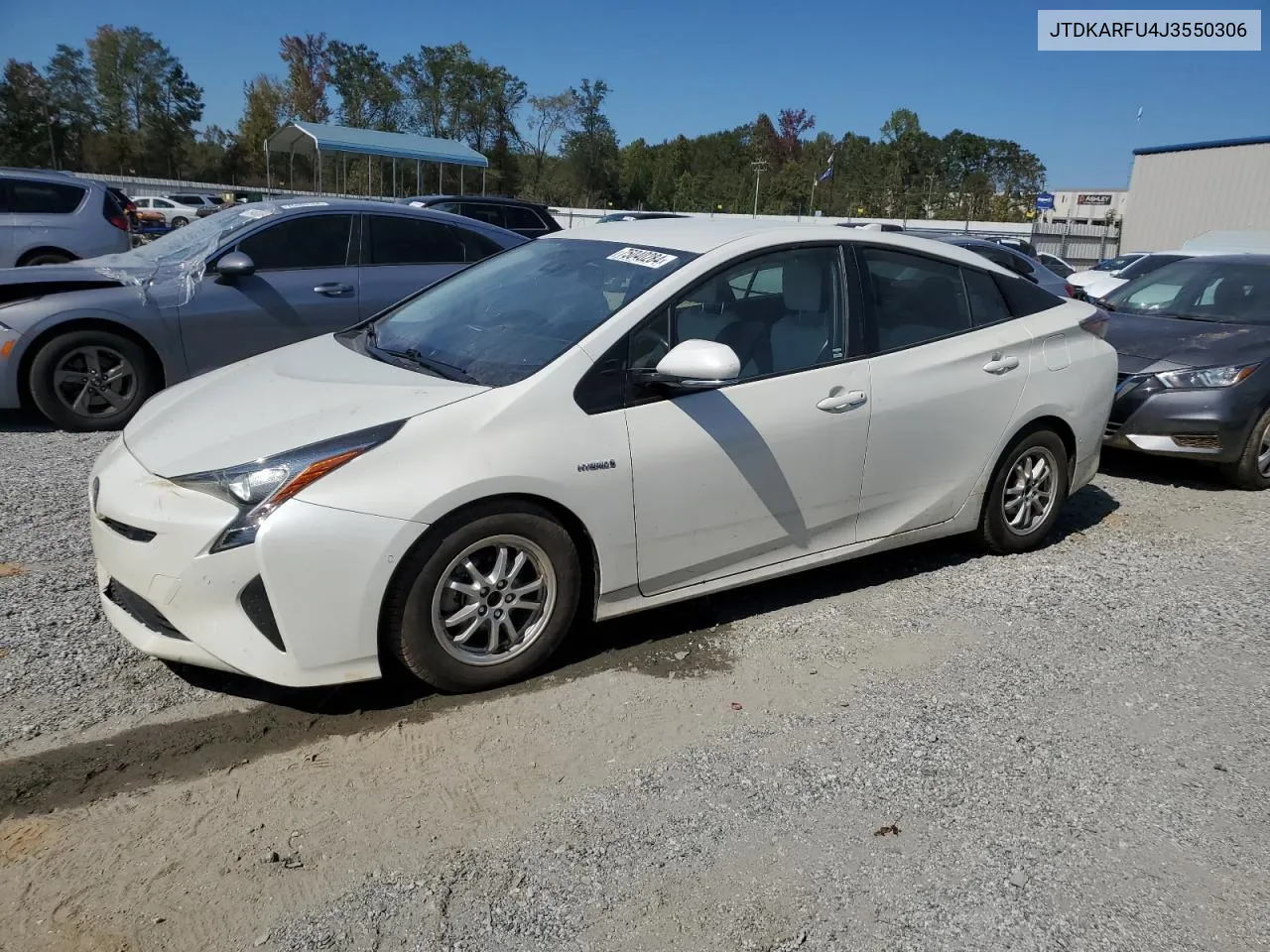 2018 Toyota Prius VIN: JTDKARFU4J3550306 Lot: 75040284