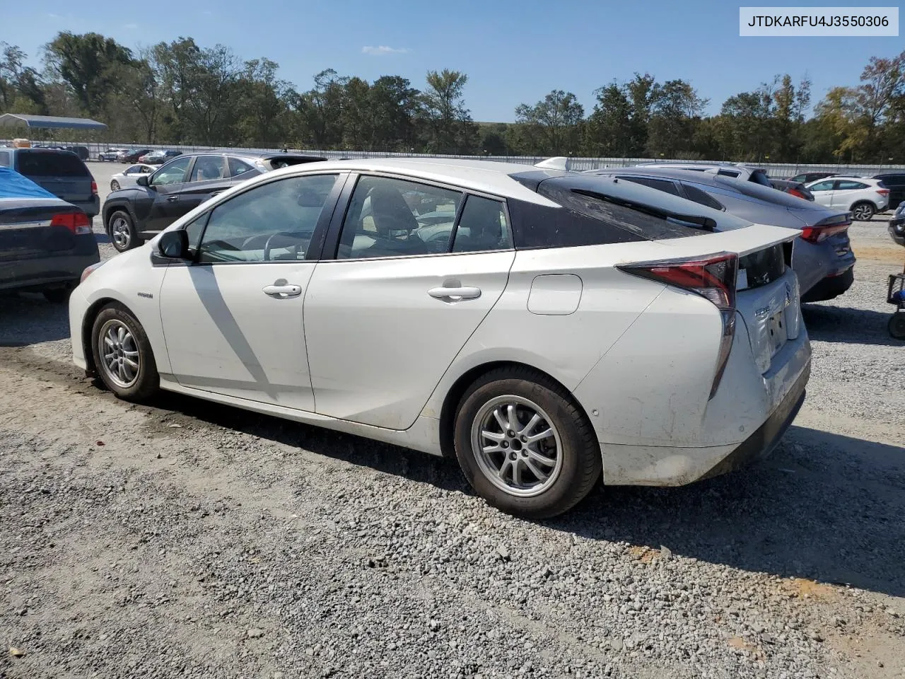 2018 Toyota Prius VIN: JTDKARFU4J3550306 Lot: 75040284