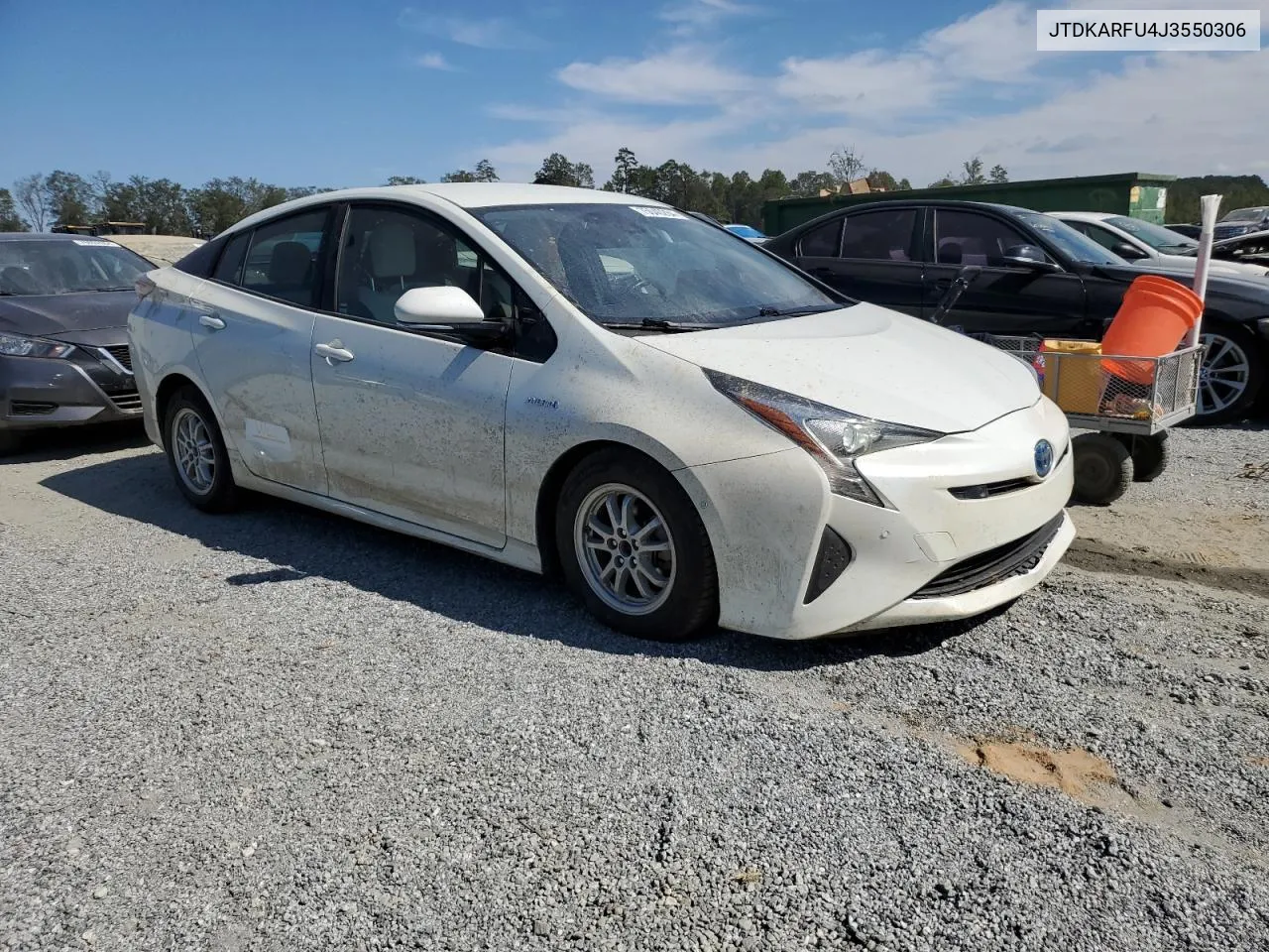 2018 Toyota Prius VIN: JTDKARFU4J3550306 Lot: 75040284