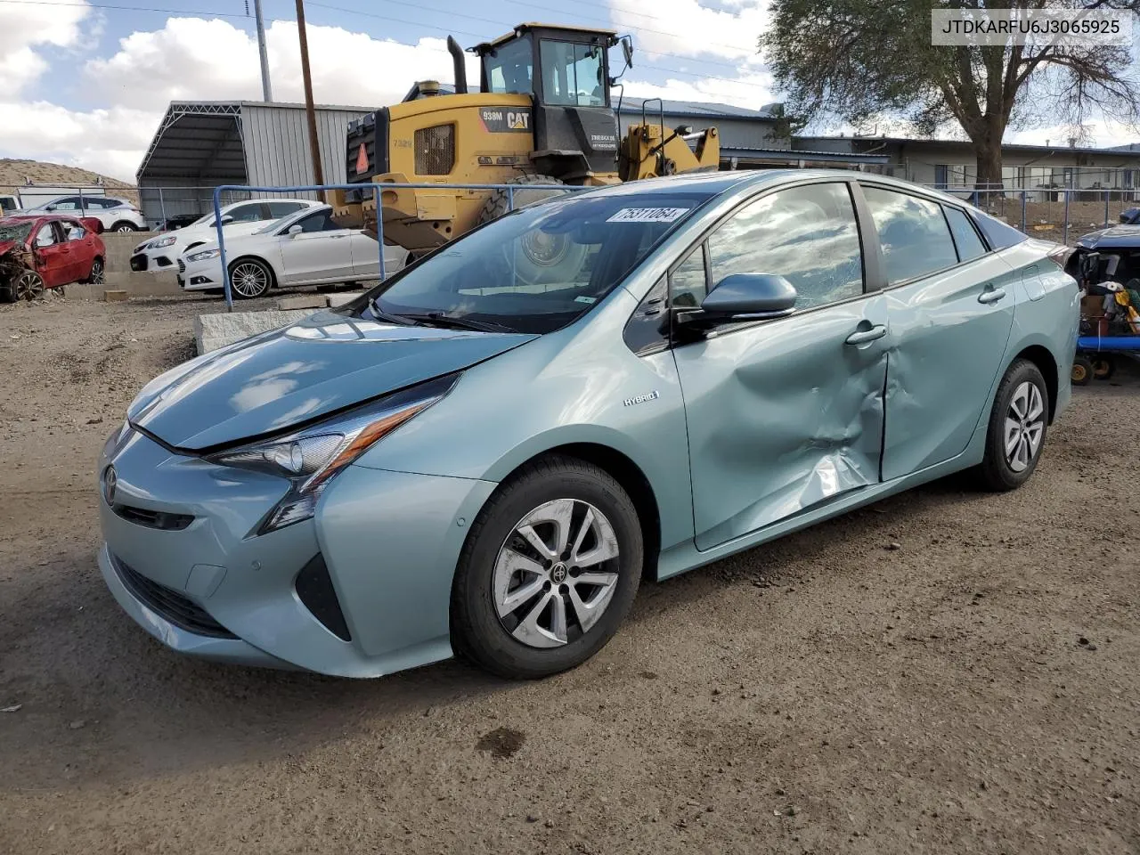 2018 Toyota Prius VIN: JTDKARFU6J3065925 Lot: 75311064