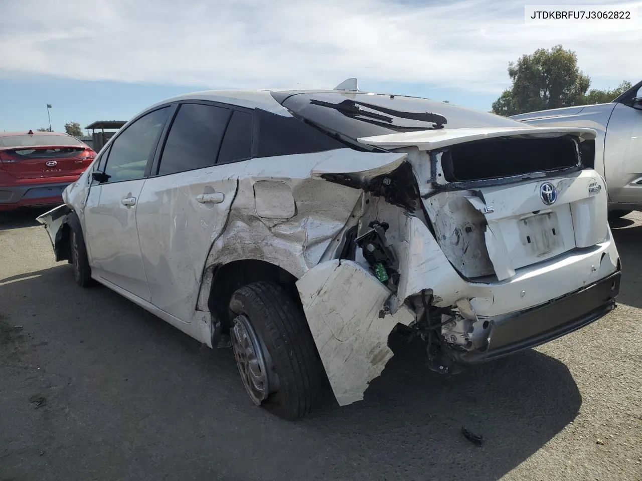 2018 Toyota Prius VIN: JTDKBRFU7J3062822 Lot: 75348464