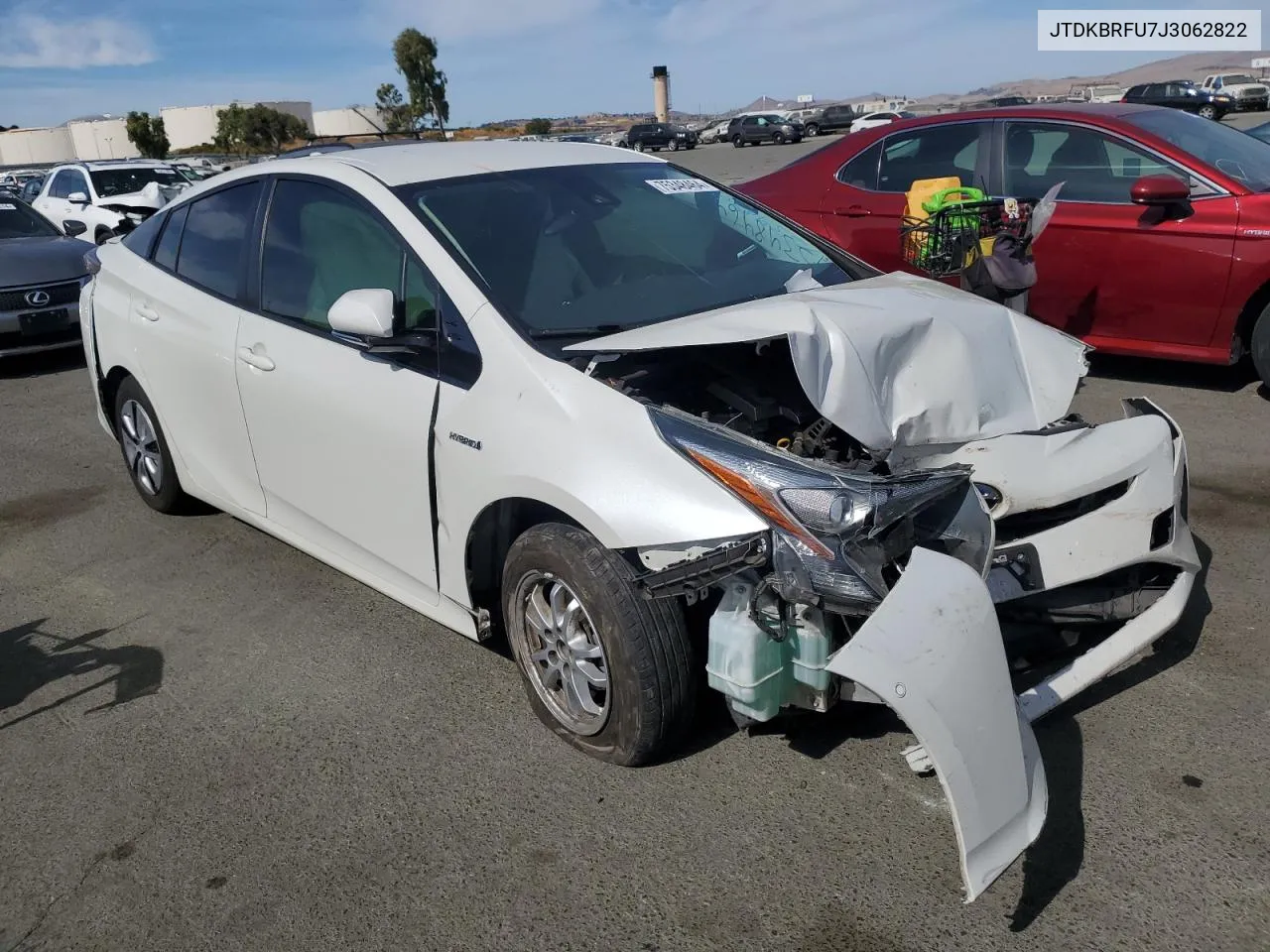 2018 Toyota Prius VIN: JTDKBRFU7J3062822 Lot: 75348464