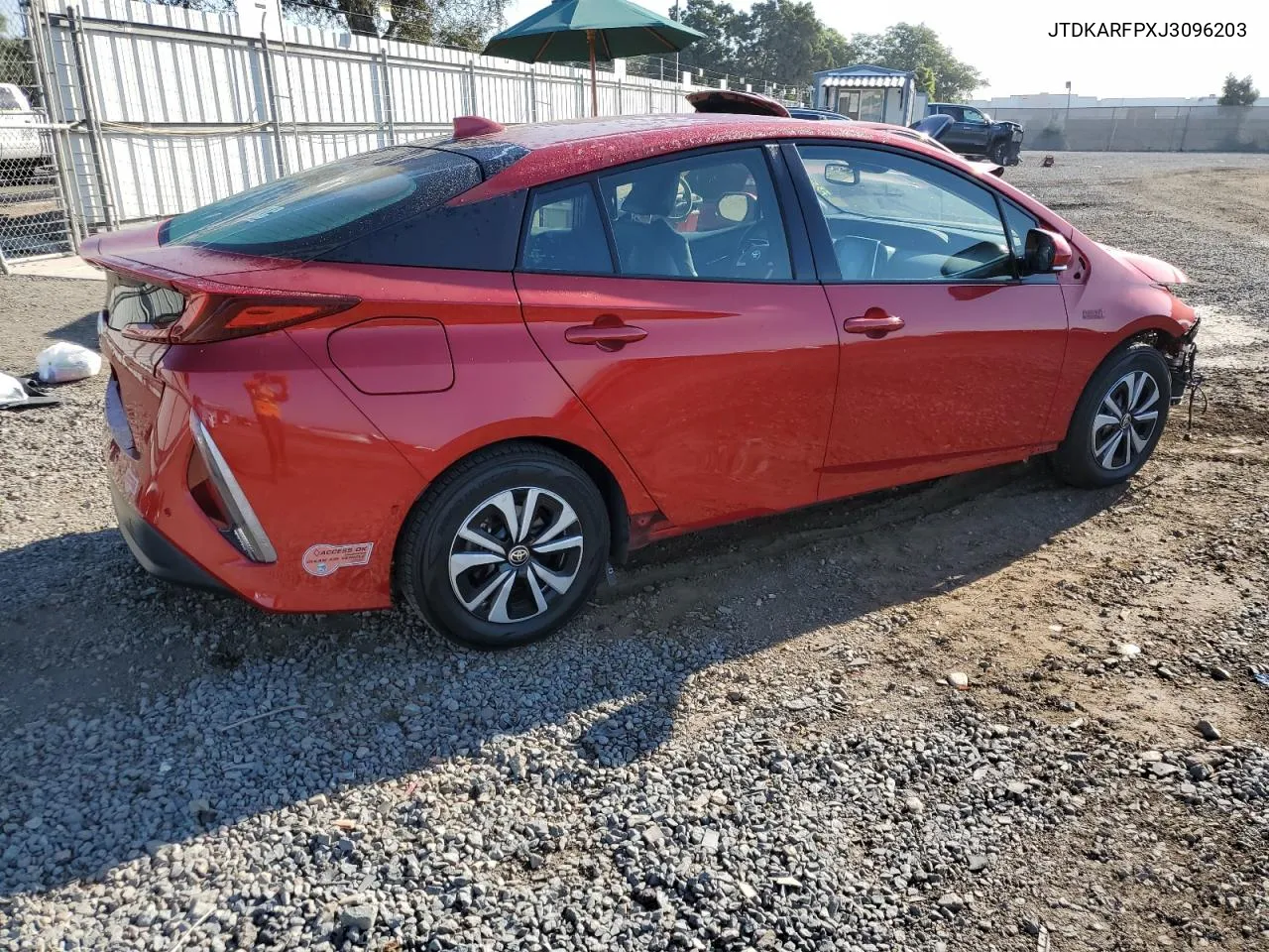 2018 Toyota Prius Prime VIN: JTDKARFPXJ3096203 Lot: 75514524