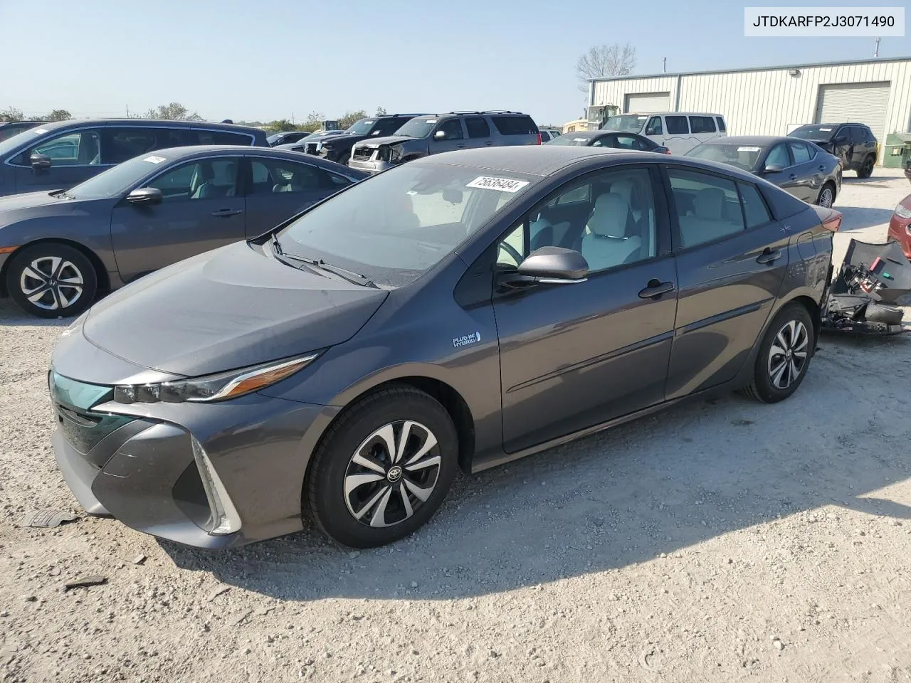 2018 Toyota Prius Prime VIN: JTDKARFP2J3071490 Lot: 75636484