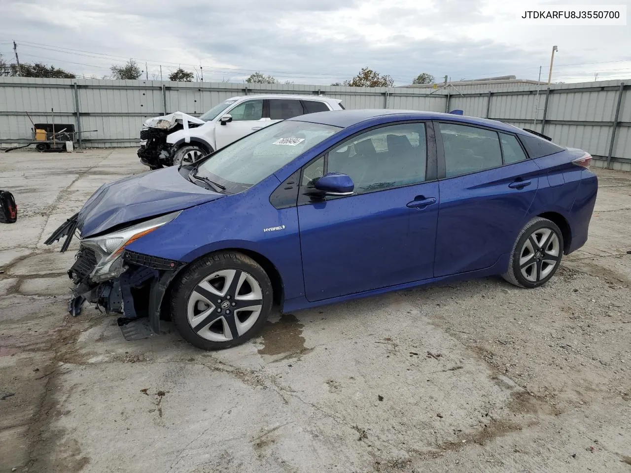 2018 Toyota Prius VIN: JTDKARFU8J3550700 Lot: 76068494