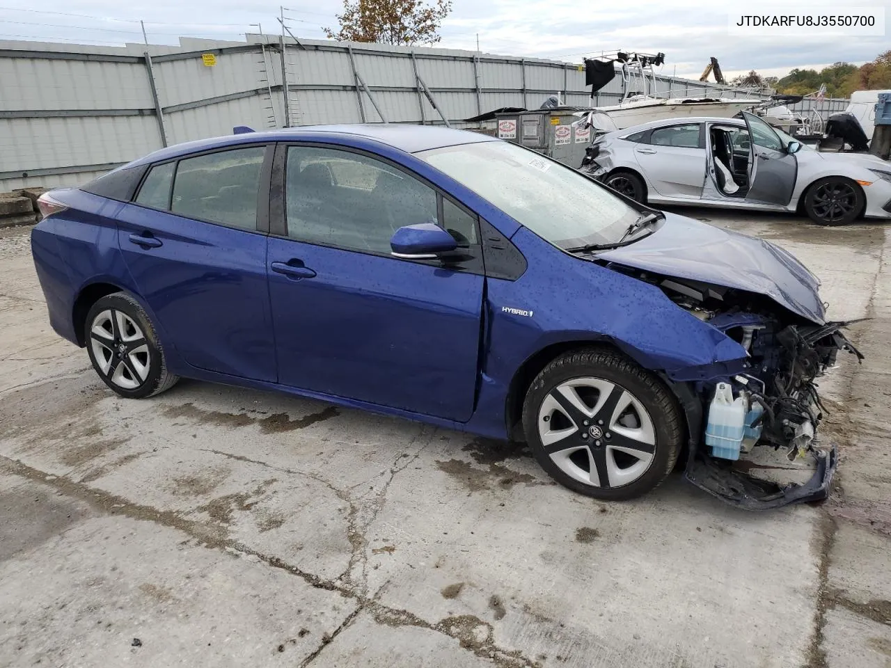 2018 Toyota Prius VIN: JTDKARFU8J3550700 Lot: 76068494