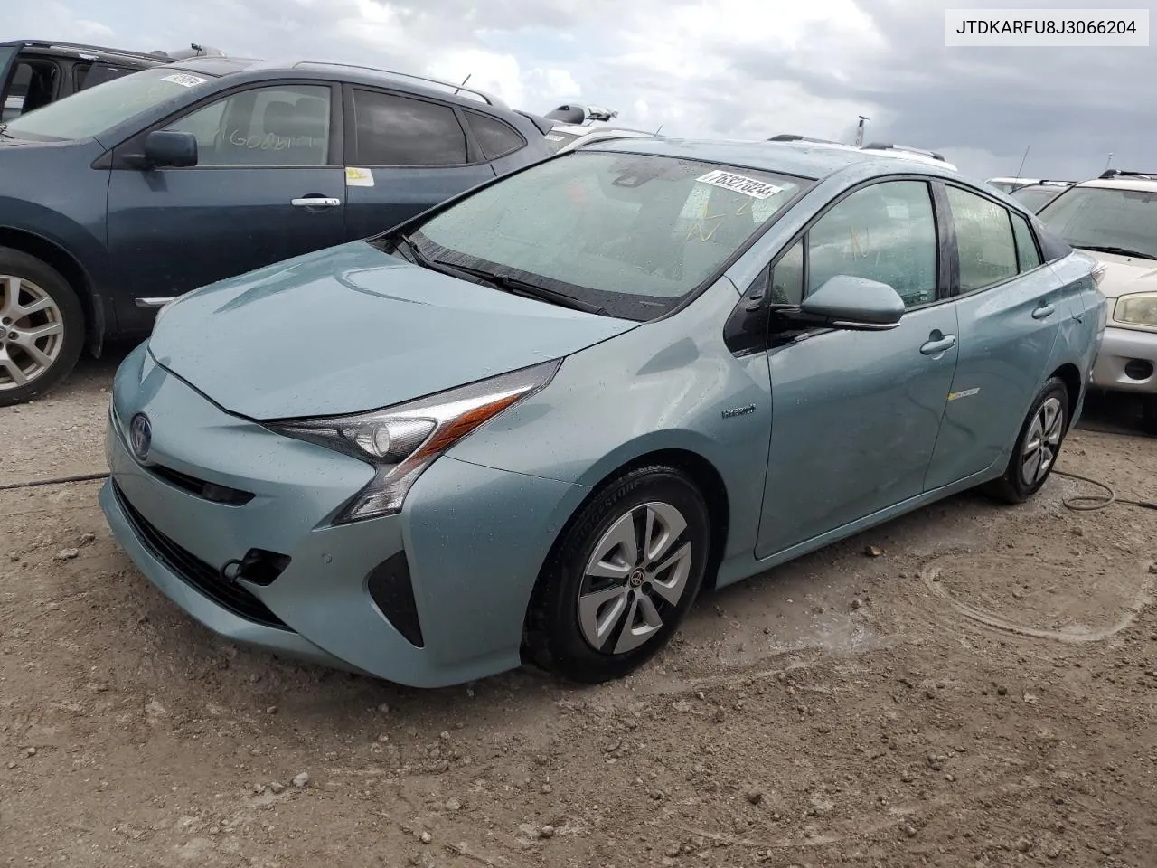 2018 Toyota Prius VIN: JTDKARFU8J3066204 Lot: 76327024