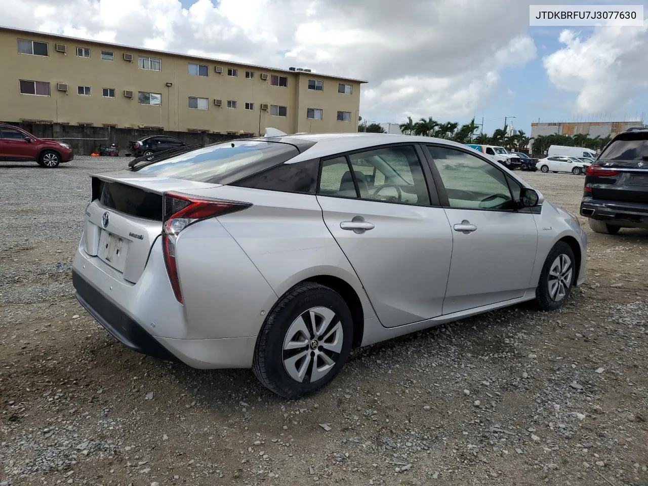 2018 Toyota Prius VIN: JTDKBRFU7J3077630 Lot: 76331374