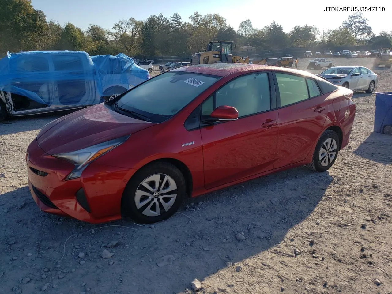 2018 Toyota Prius VIN: JTDKARFU5J3547110 Lot: 76334864