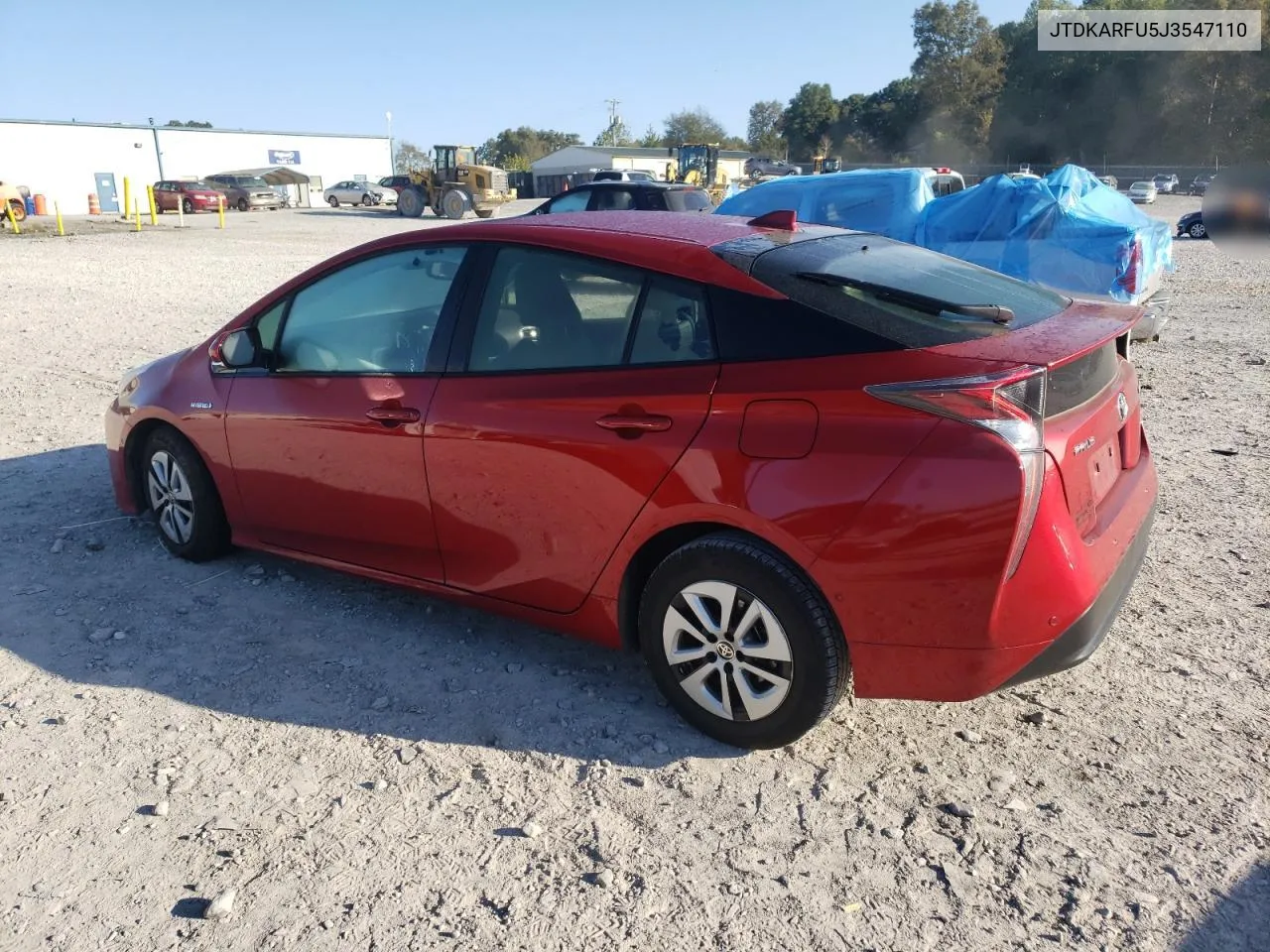 2018 Toyota Prius VIN: JTDKARFU5J3547110 Lot: 76334864