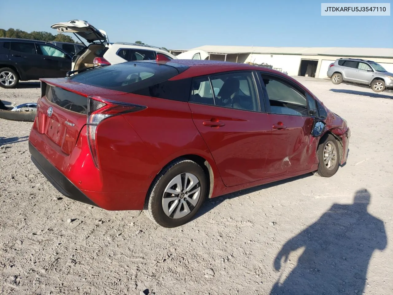 2018 Toyota Prius VIN: JTDKARFU5J3547110 Lot: 76334864