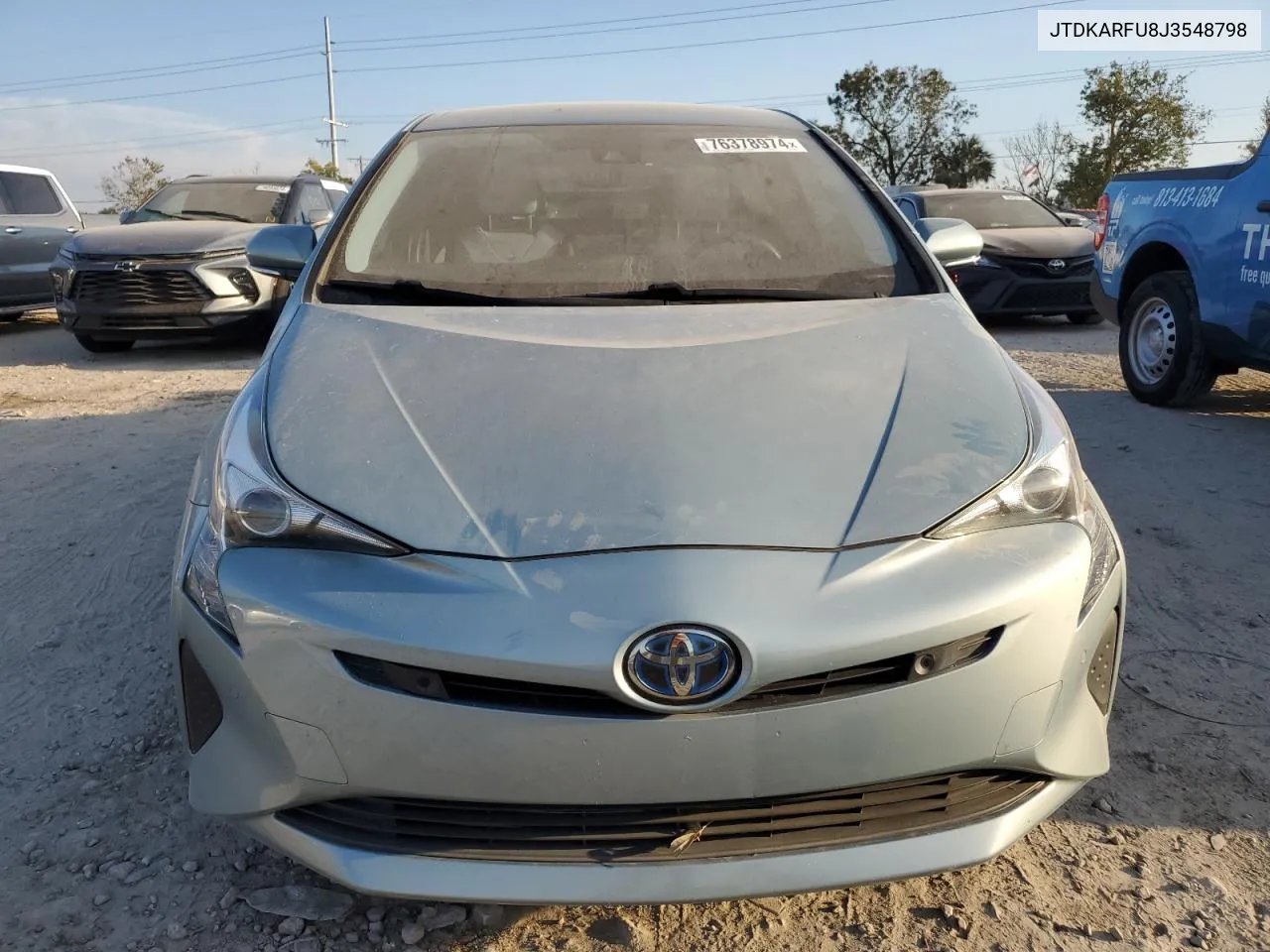 2018 Toyota Prius VIN: JTDKARFU8J3548798 Lot: 76378974