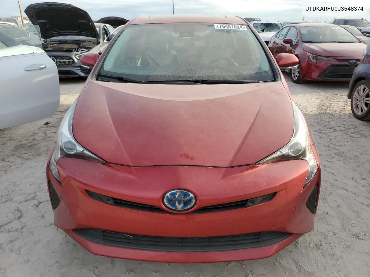 2018 Toyota Prius VIN: JTDKARFU0J3548374 Lot: 76401024