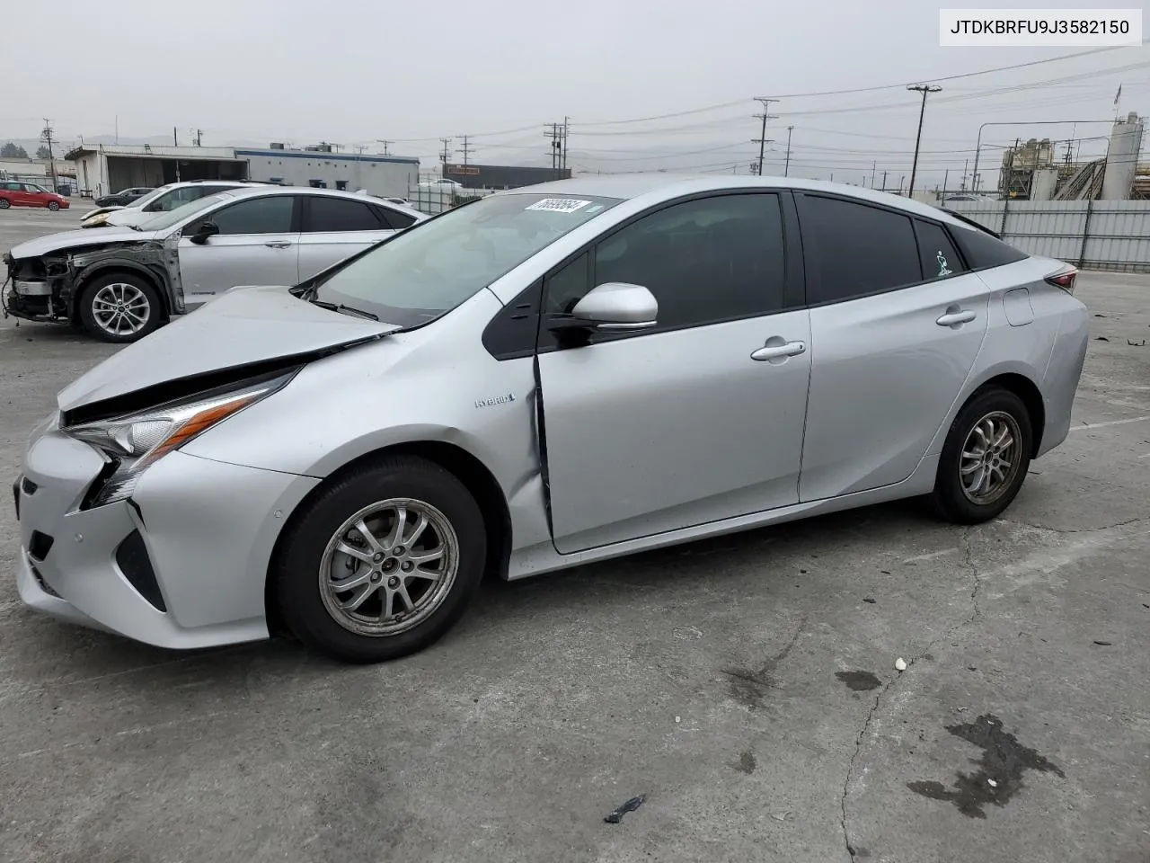 2018 Toyota Prius VIN: JTDKBRFU9J3582150 Lot: 76699564