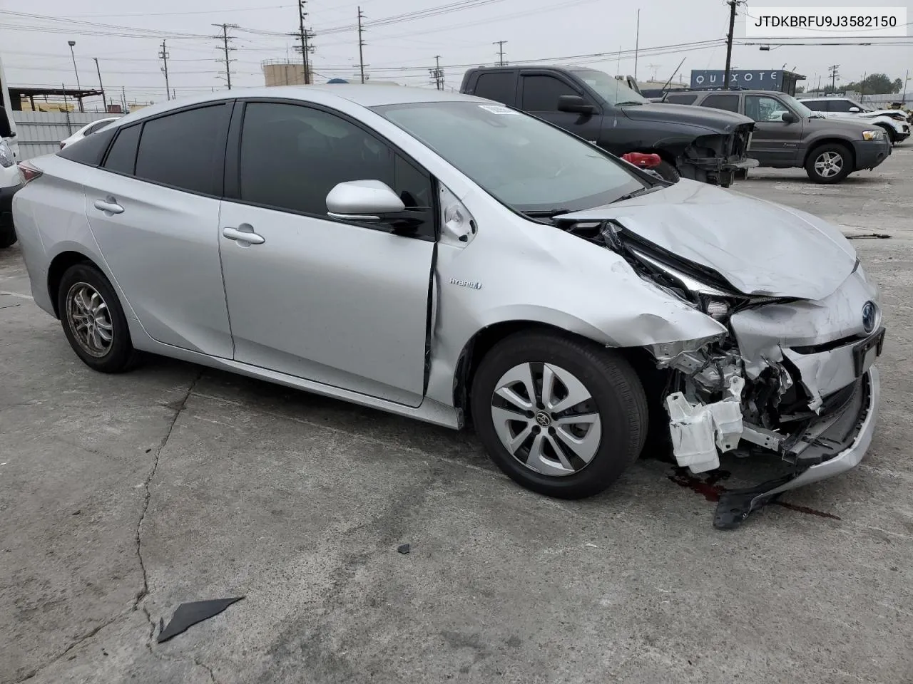 2018 Toyota Prius VIN: JTDKBRFU9J3582150 Lot: 76699564