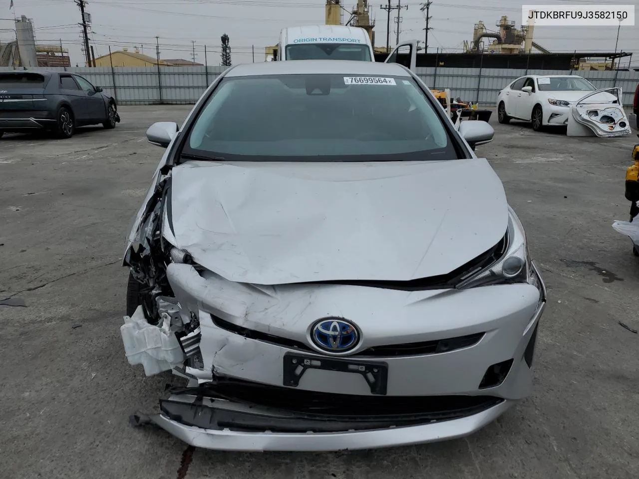 2018 Toyota Prius VIN: JTDKBRFU9J3582150 Lot: 76699564