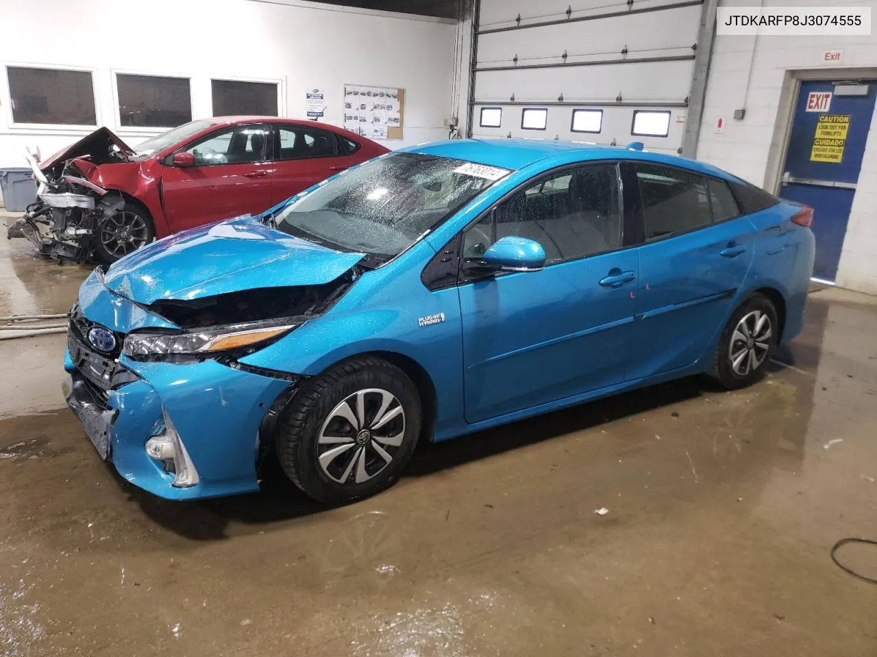 2018 Toyota Prius Prime VIN: JTDKARFP8J3074555 Lot: 76763014