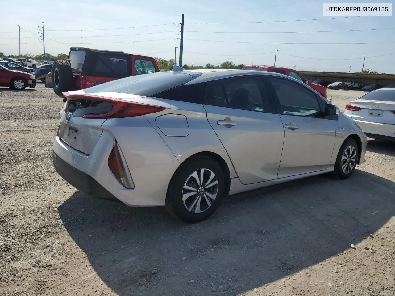 2018 Toyota Prius Prime VIN: JTDKARFP0J3069155 Lot: 76798974