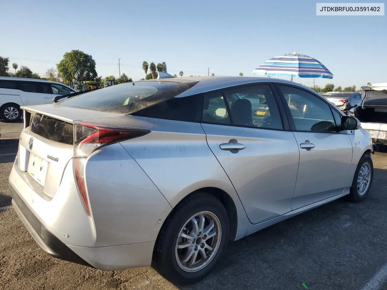 2018 Toyota Prius VIN: JTDKBRFU0J3591402 Lot: 76836984