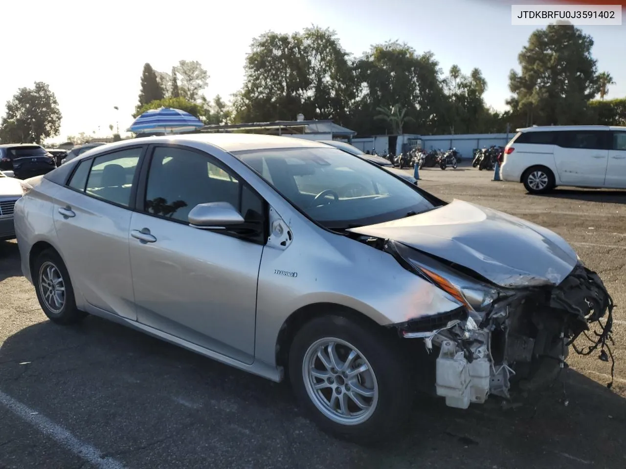 2018 Toyota Prius VIN: JTDKBRFU0J3591402 Lot: 76836984