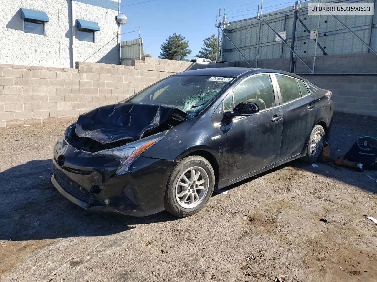 2018 Toyota Prius VIN: JTDKBRFU5J3590603 Lot: 76953004