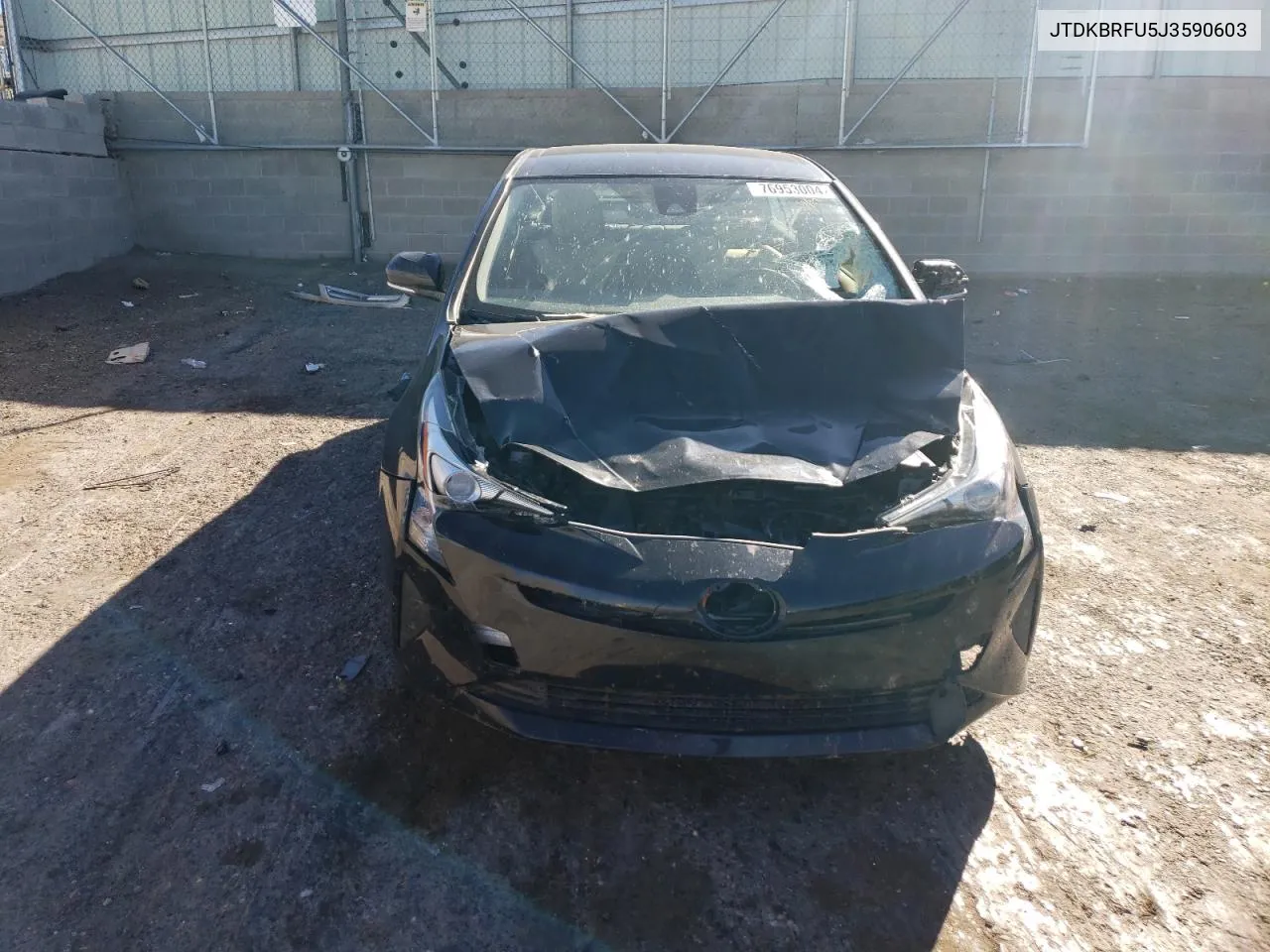 2018 Toyota Prius VIN: JTDKBRFU5J3590603 Lot: 76953004