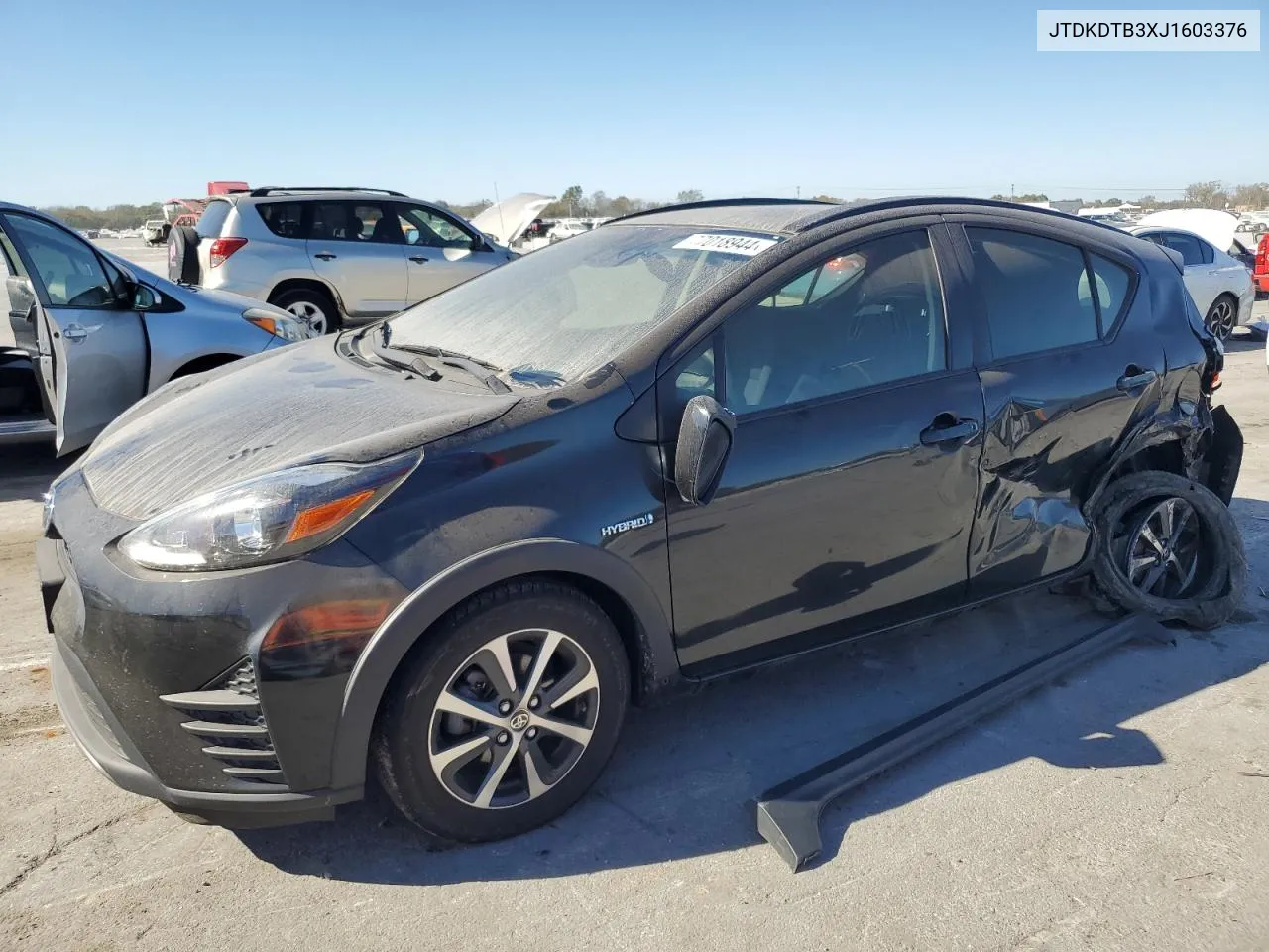 2018 Toyota Prius C VIN: JTDKDTB3XJ1603376 Lot: 77018944