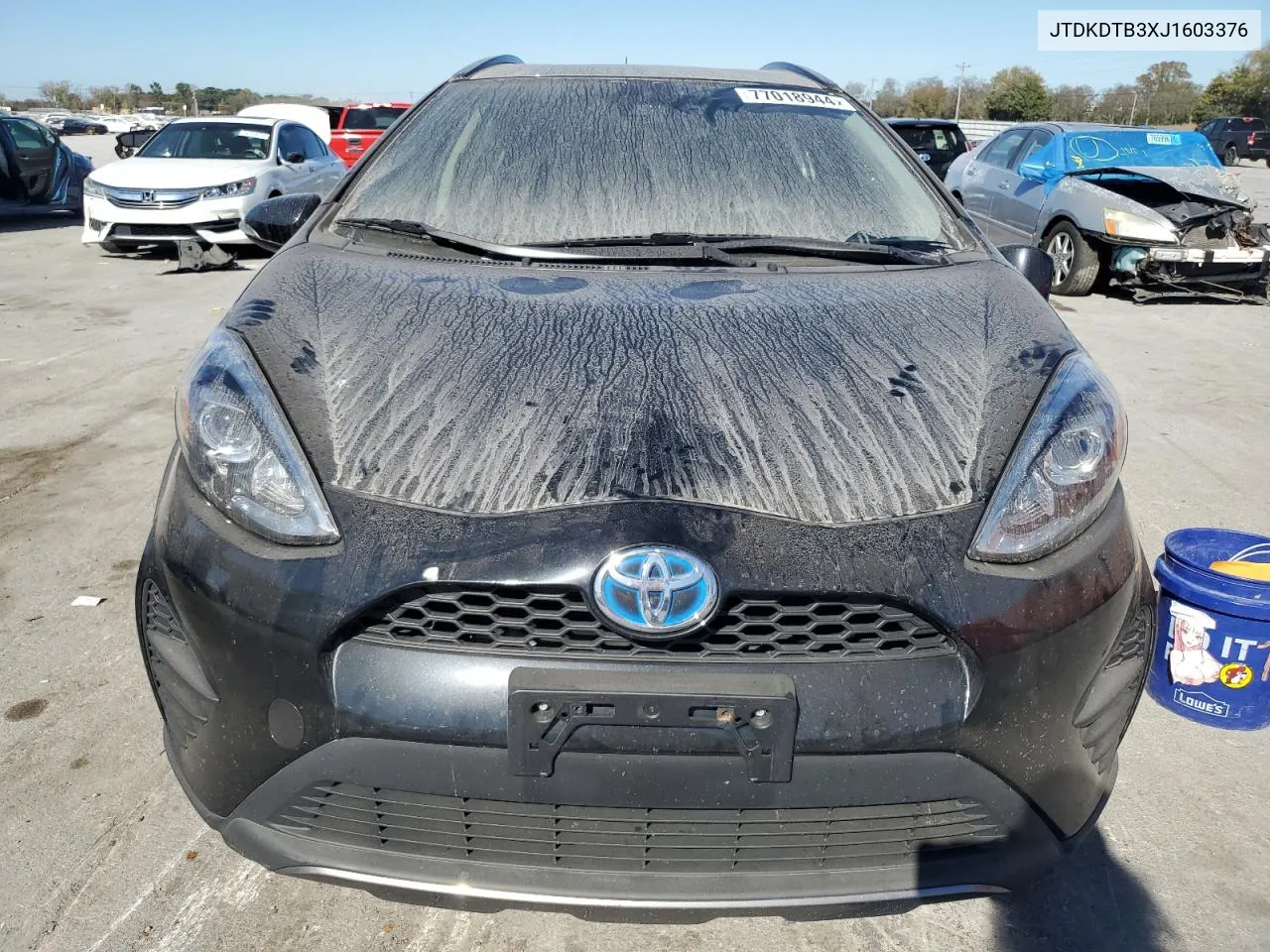 2018 Toyota Prius C VIN: JTDKDTB3XJ1603376 Lot: 77018944