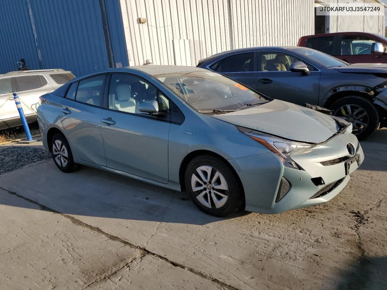 2018 Toyota Prius VIN: JTDKARFU3J3547249 Lot: 77148564