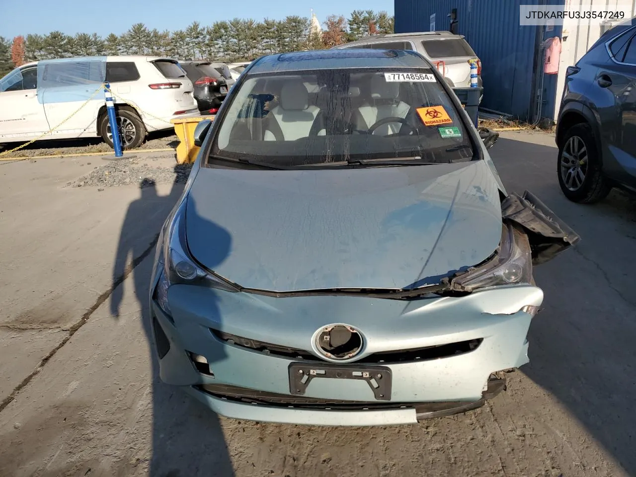 2018 Toyota Prius VIN: JTDKARFU3J3547249 Lot: 77148564