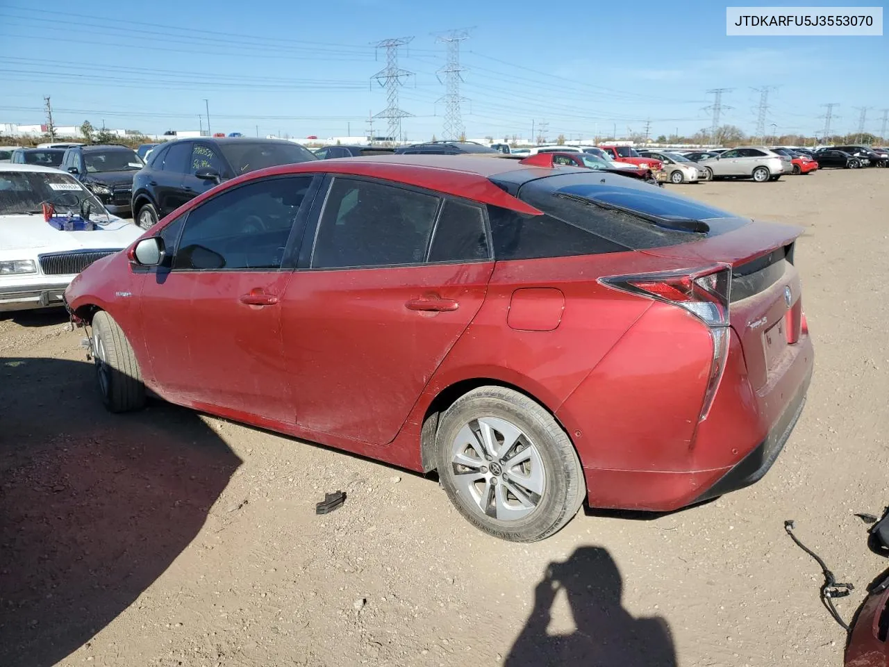 2018 Toyota Prius VIN: JTDKARFU5J3553070 Lot: 77543424