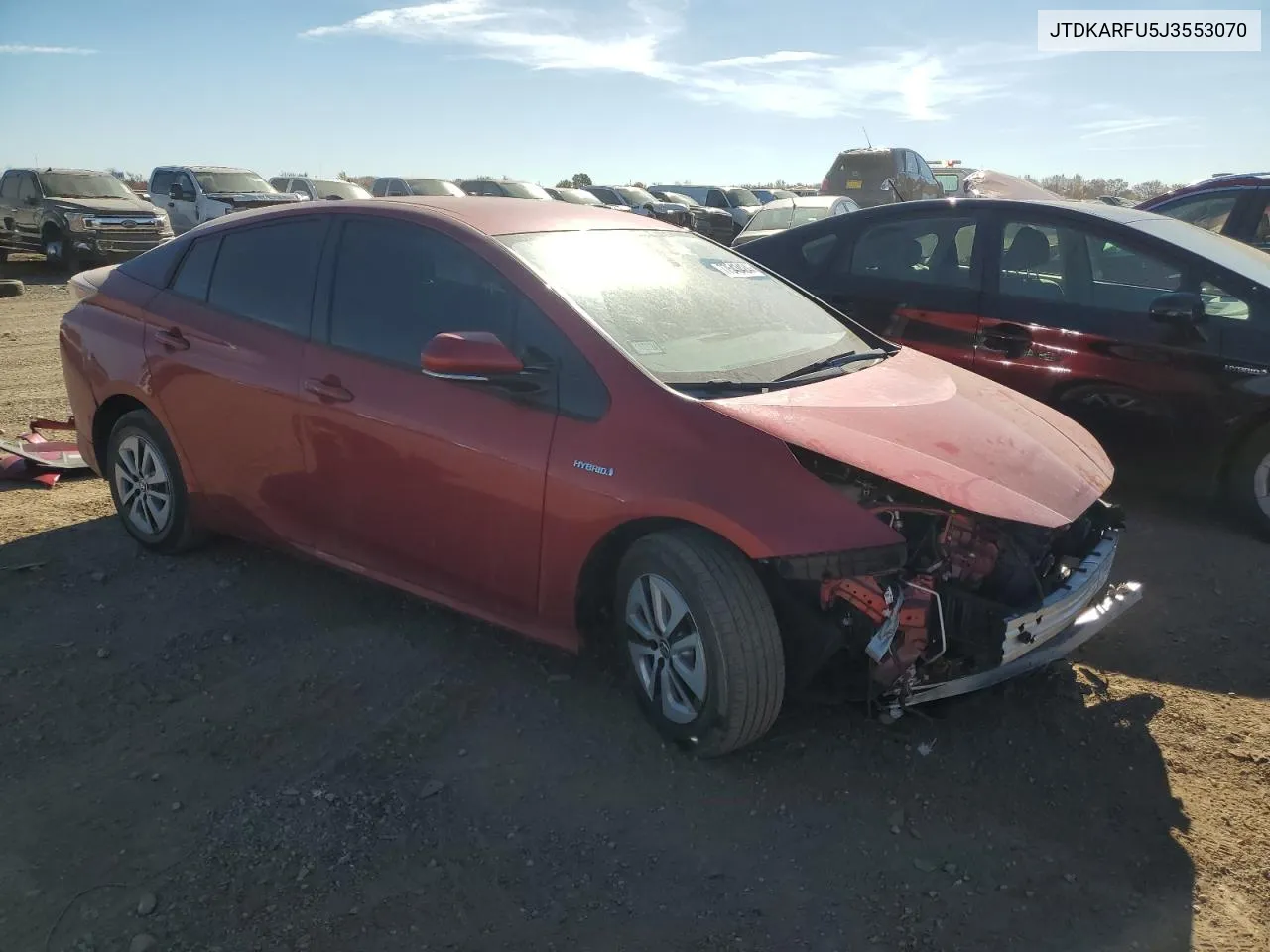 2018 Toyota Prius VIN: JTDKARFU5J3553070 Lot: 77543424