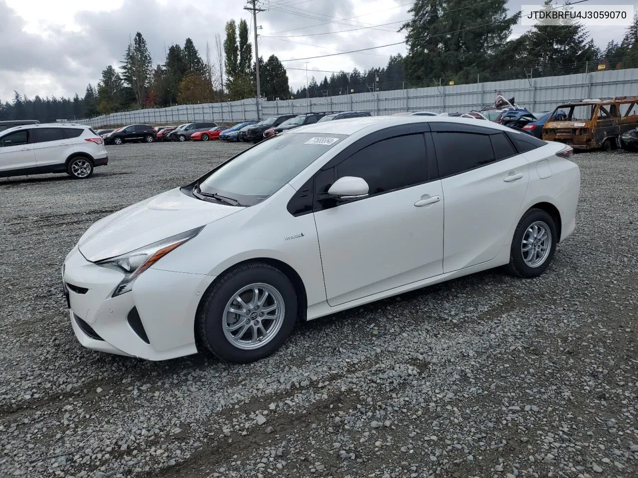 2018 Toyota Prius VIN: JTDKBRFU4J3059070 Lot: 77555554