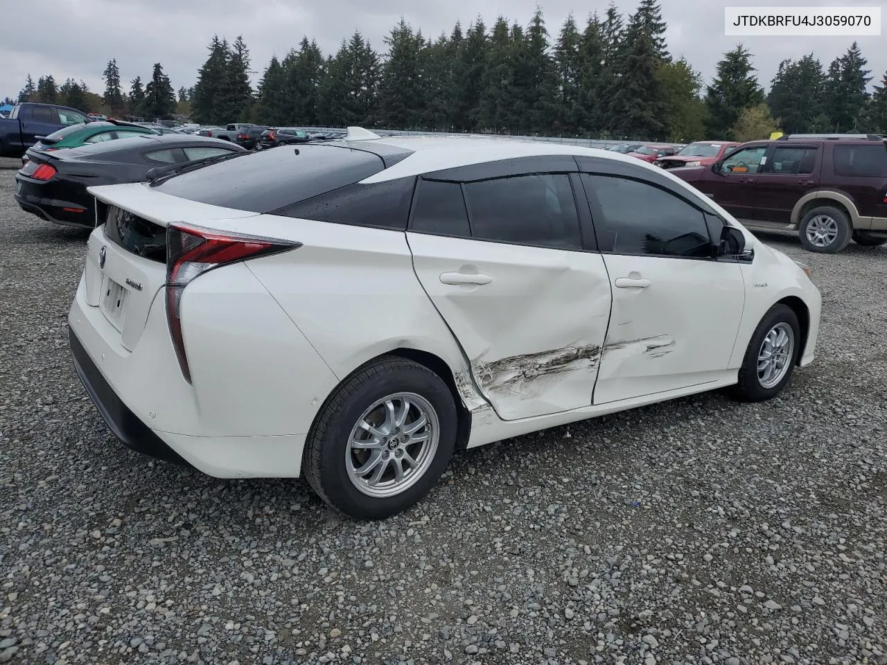 2018 Toyota Prius VIN: JTDKBRFU4J3059070 Lot: 77555554