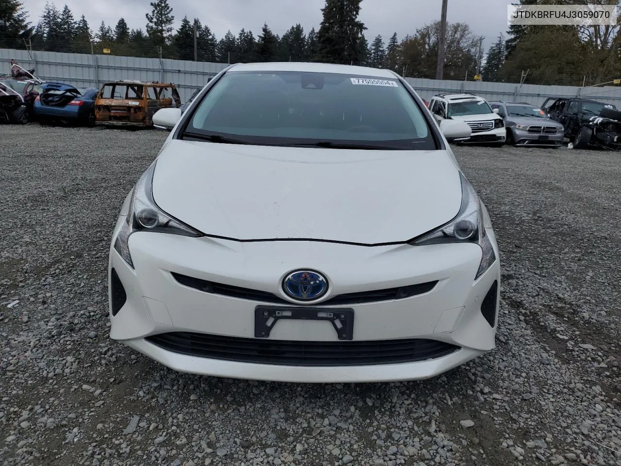 2018 Toyota Prius VIN: JTDKBRFU4J3059070 Lot: 77555554