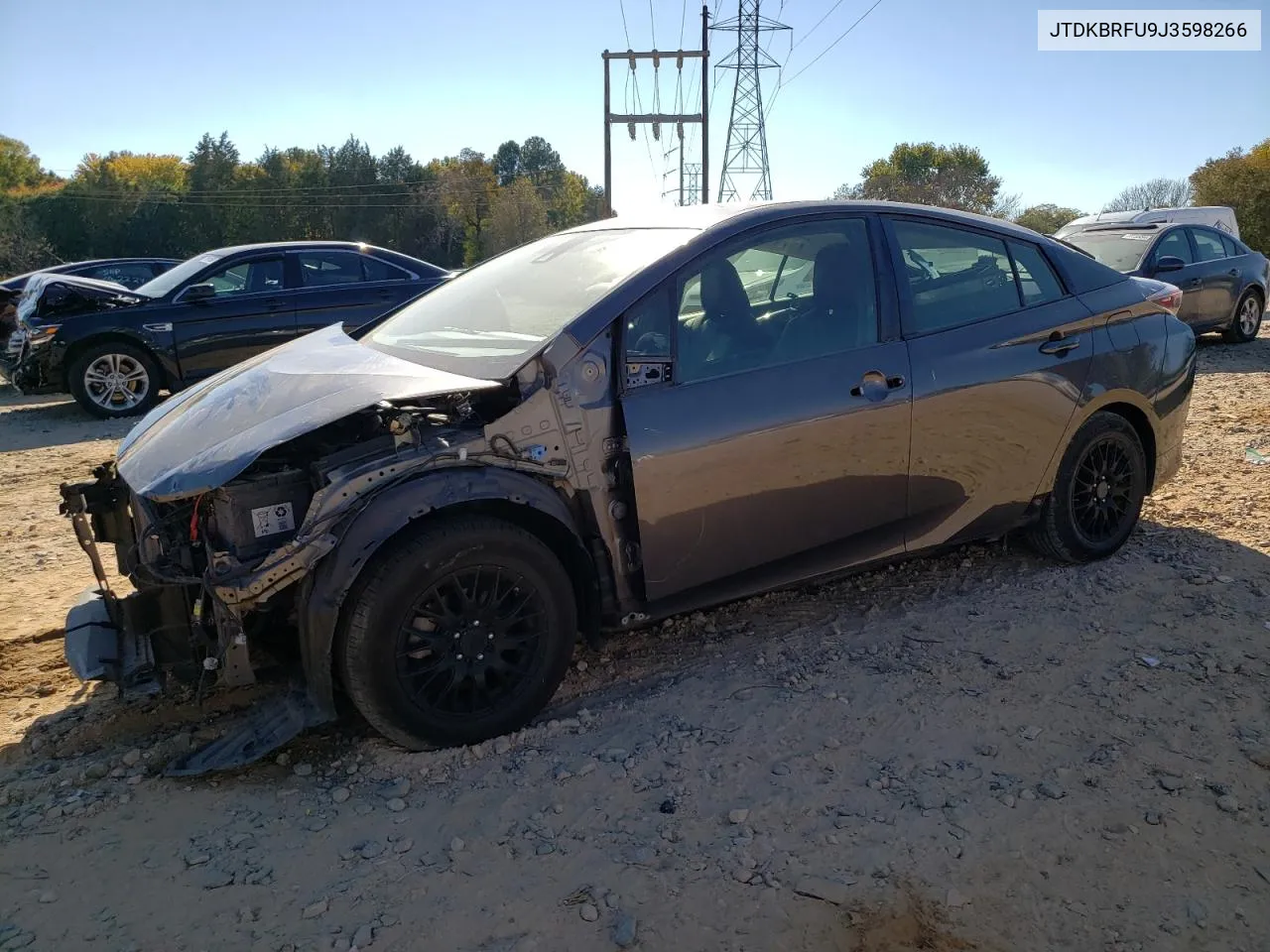 JTDKBRFU9J3598266 2018 Toyota Prius