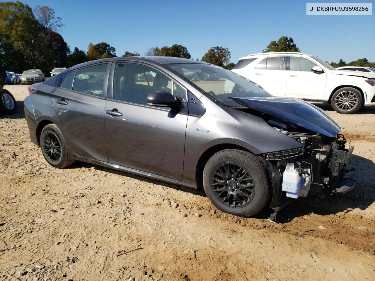 2018 Toyota Prius VIN: JTDKBRFU9J3598266 Lot: 77594304